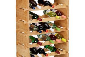 Botelleros de vino apilables