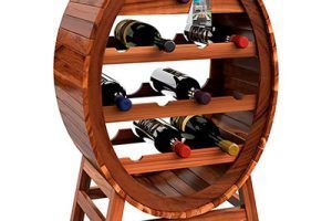 Botelleros de vino rústicos